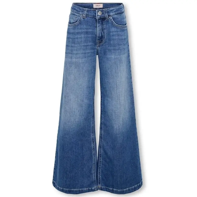 Dark Medium Blue Denim wide jeans California