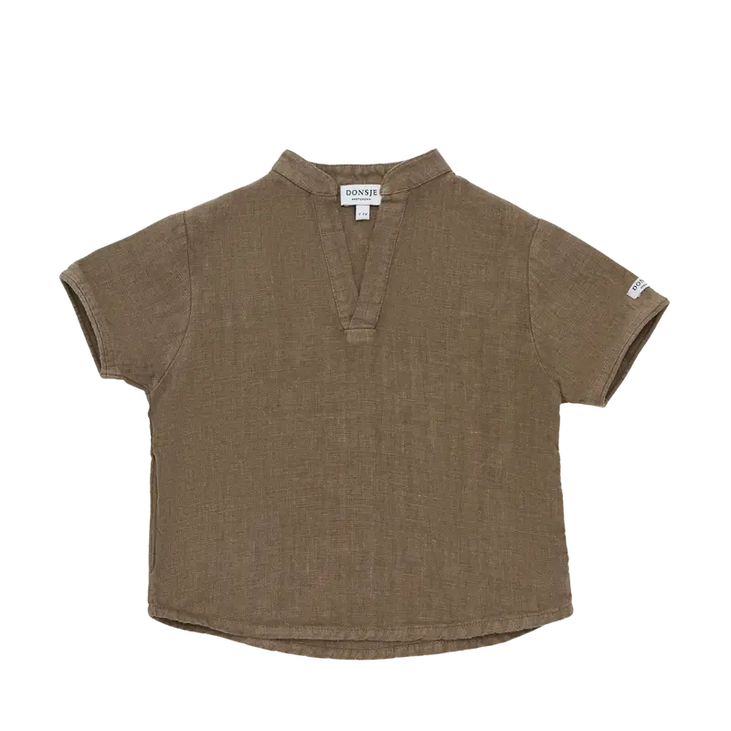 David Linen Shirt | Brown