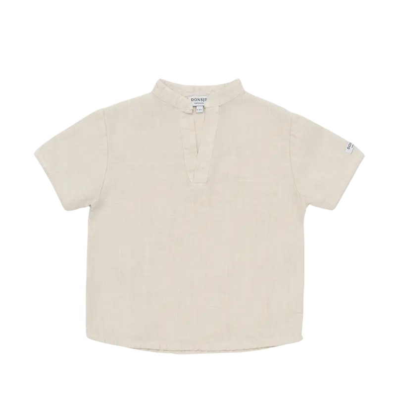 David Linen Shirt | Sand Beige