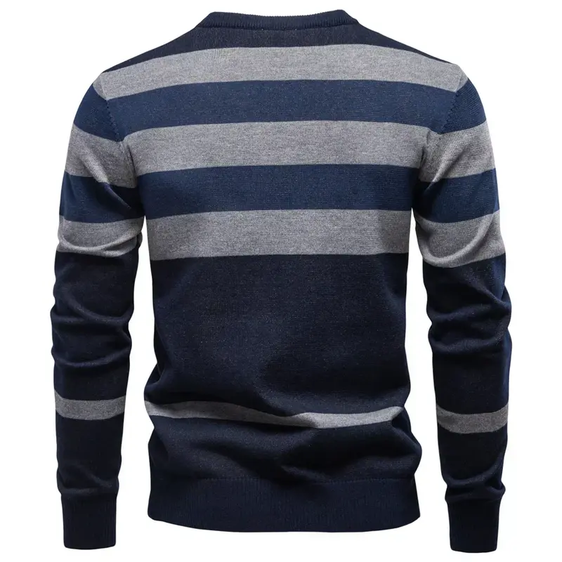 David | Modischer Herrenpullover mit Rautendesign