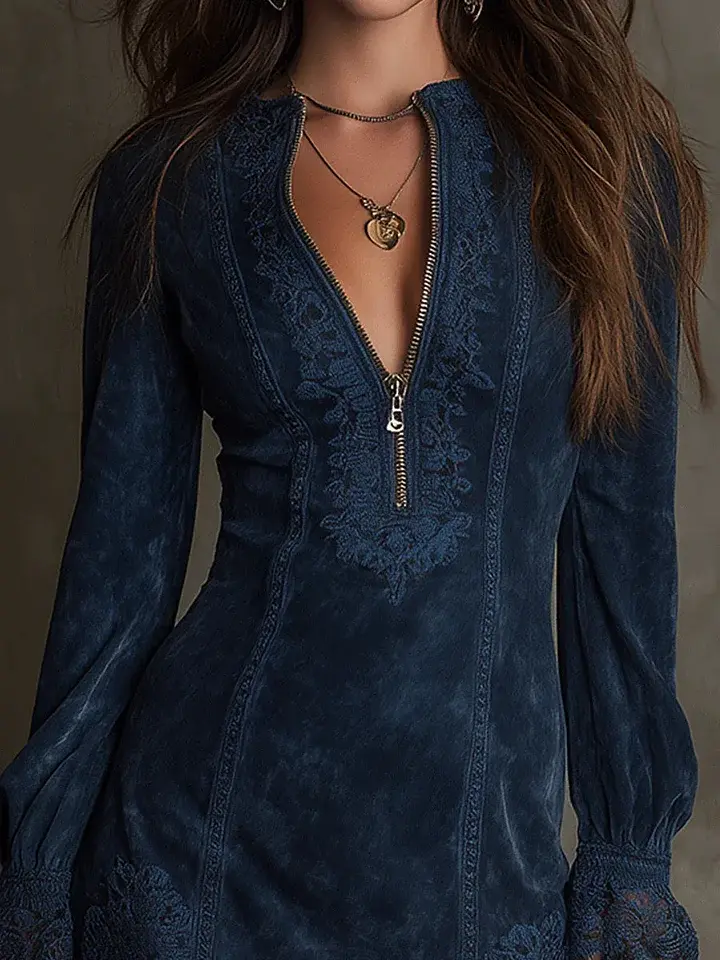 Debbie™ - Wildleder Minikleid