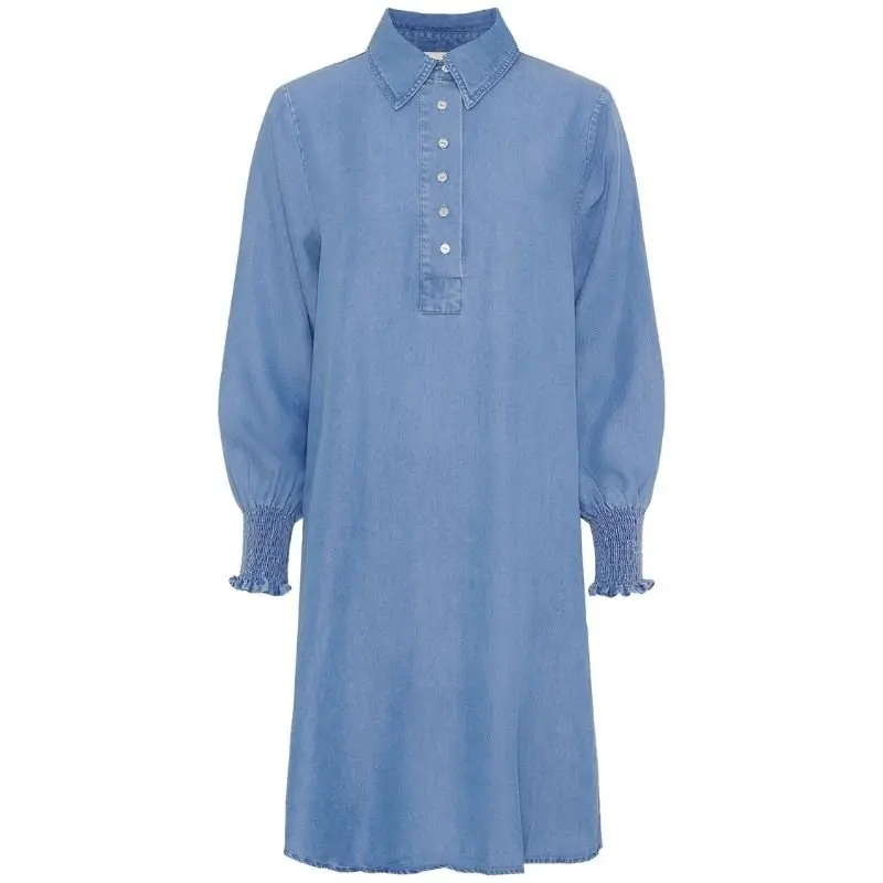 Denim blauwe tencel jurk Ganja