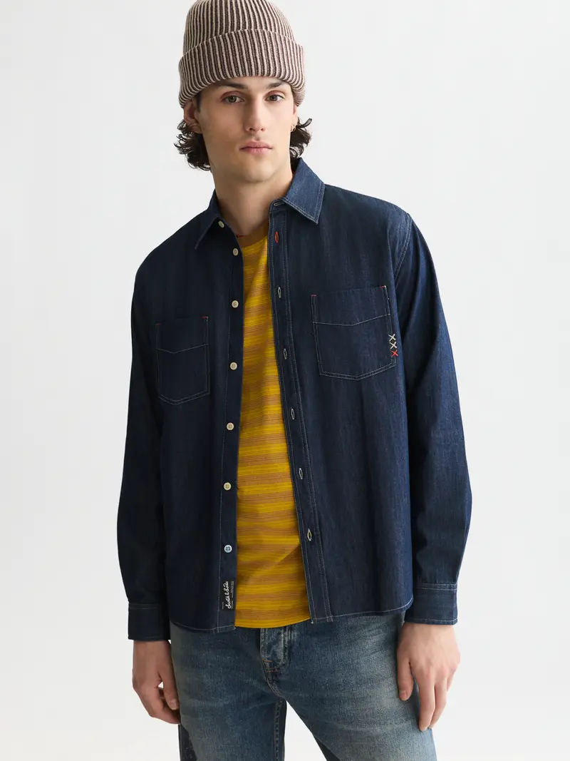 Denim Relaxed-Fit Shirt