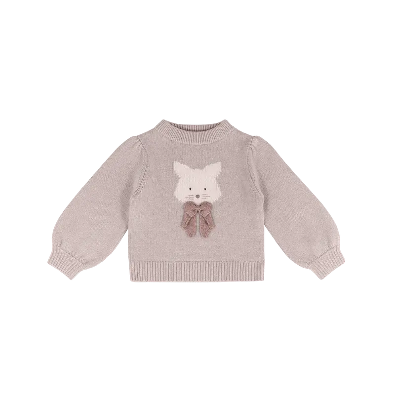 Denna Merino Wool Sweater | Cat | Ash Rose Melange