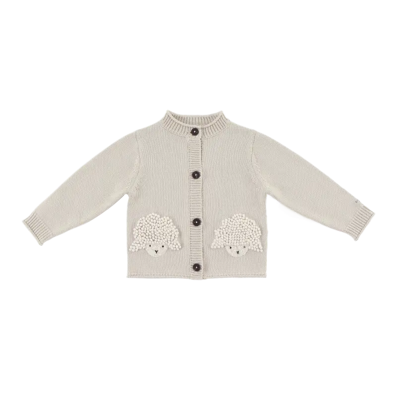 Dieck Cardigan | Lammies | White Sand