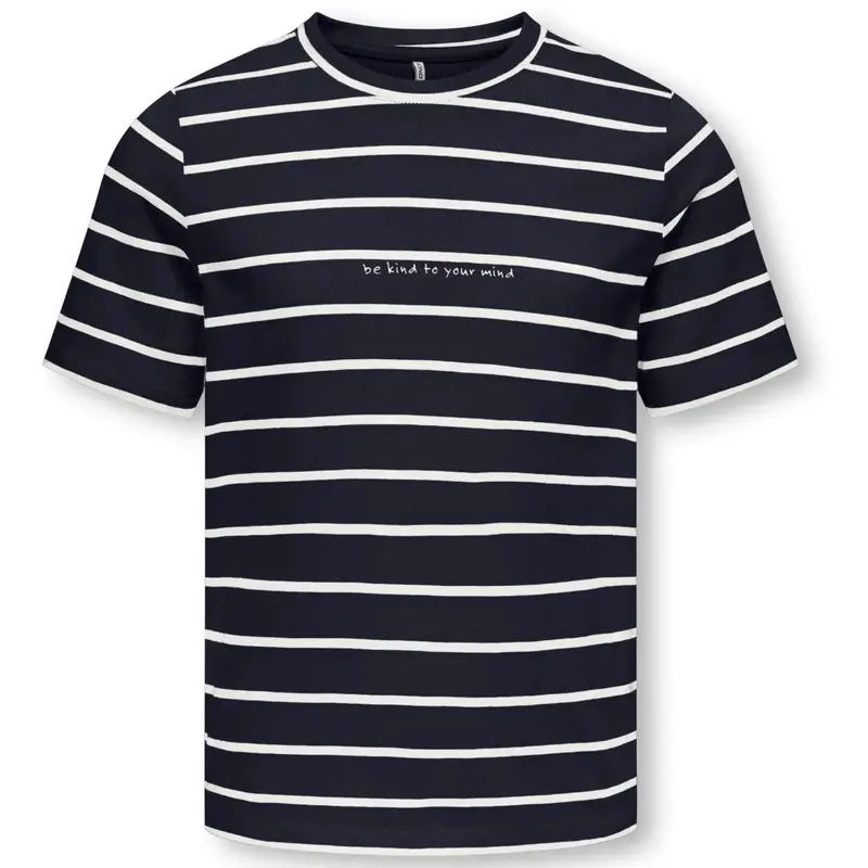 Donkerblauw met wit gestreept t-shirt Helle
