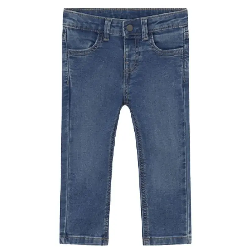 Donkerblauwe denim lange broek 1522