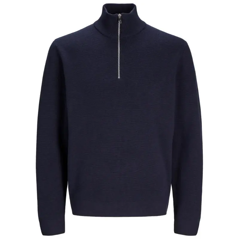 Donkerblauwe knit sweater Blamilano zip
