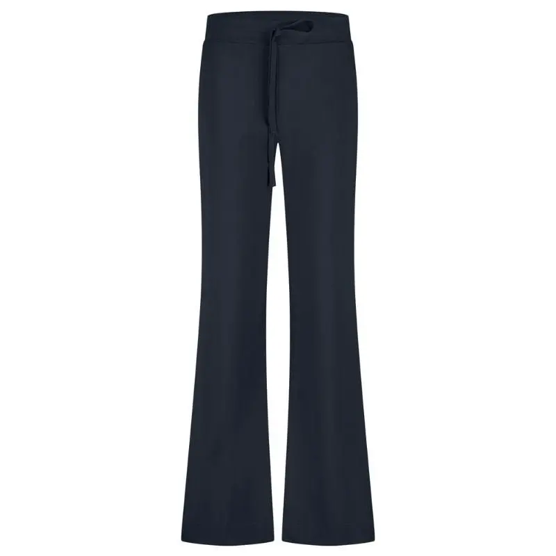 Donkerblauwe travel broek Abigail