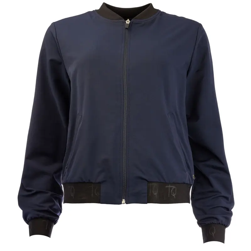 Donkerblauwe travelstof Bomber Basic