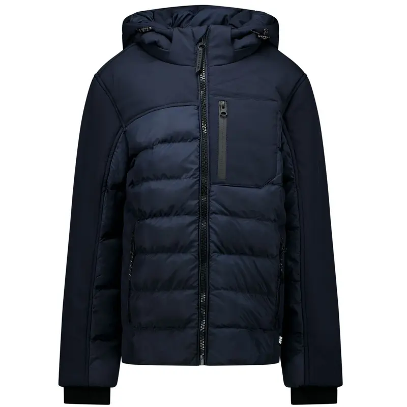 Donkerblauwe winter jacket Trison
