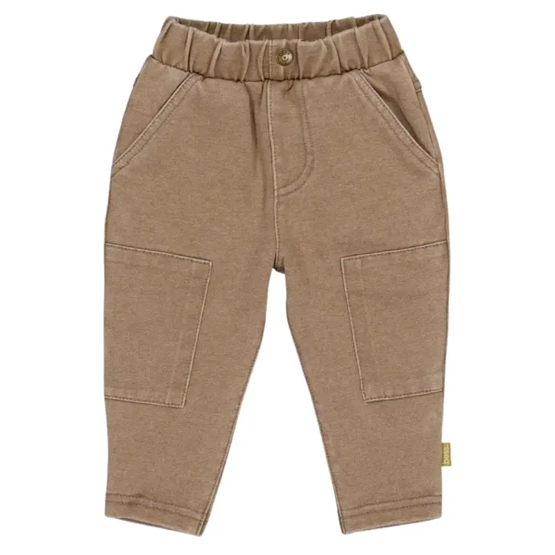 Donkerbruin jogdenim broekje Amor