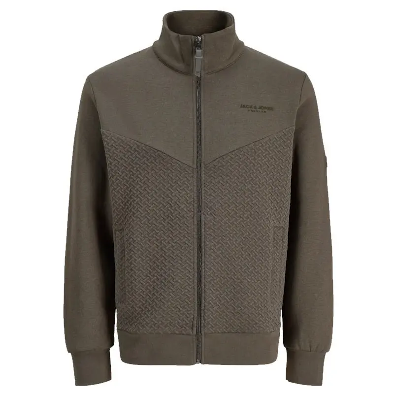 Donkergroen zipper vest Bluefrankie