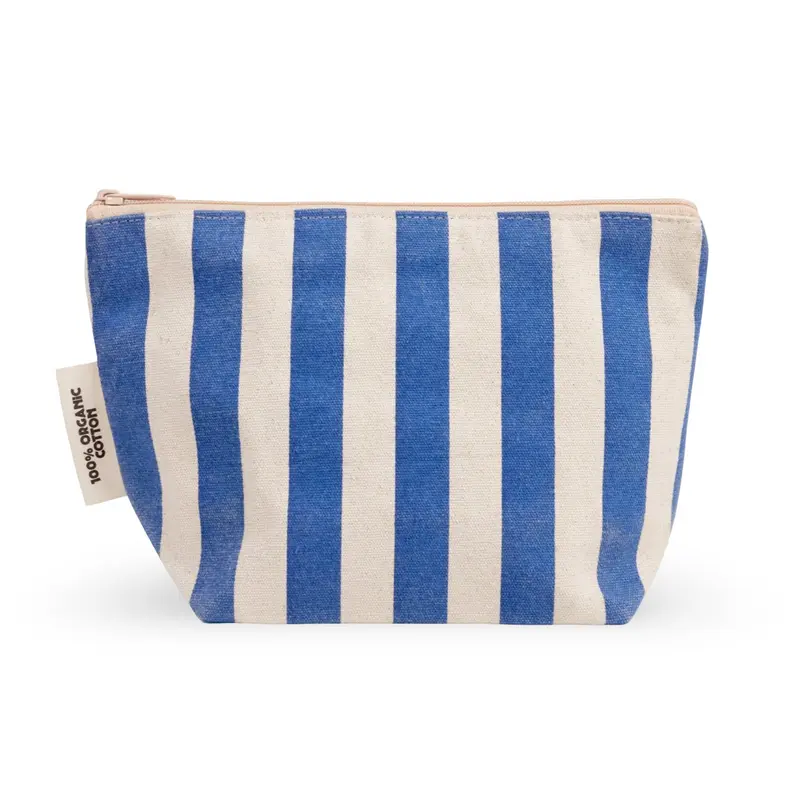 Dr Max's Organic Cotton Zipper Pouch Blue