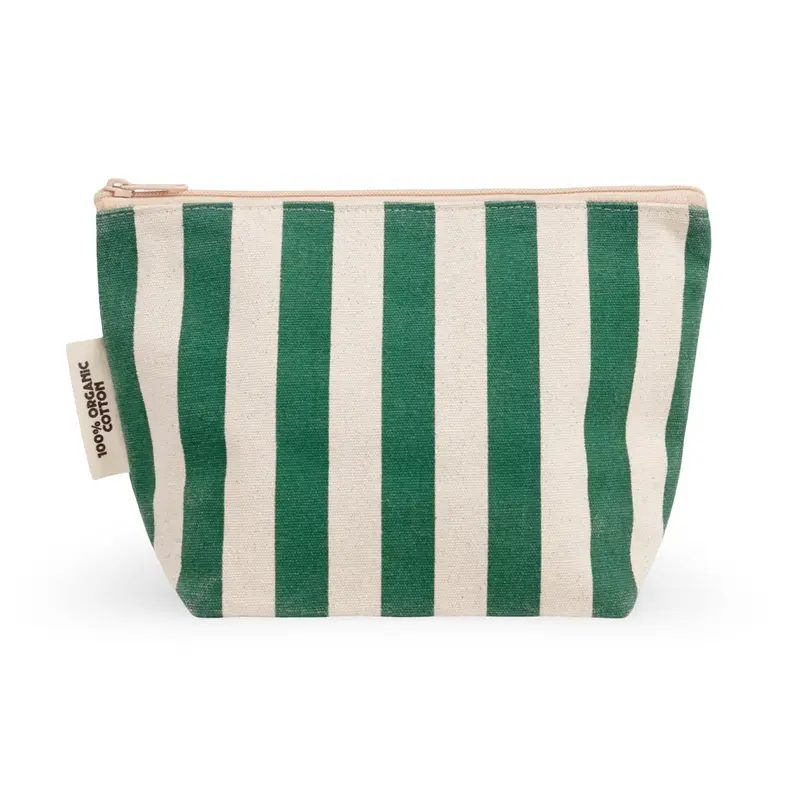 Dr Max's Organic Cotton Zipper Pouch Green