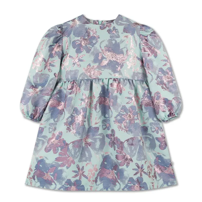 Dress Euphoria Sparkle Aqua Flower