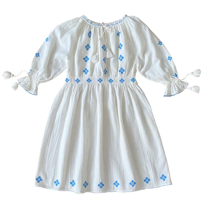 Dress Folk Milk Woman