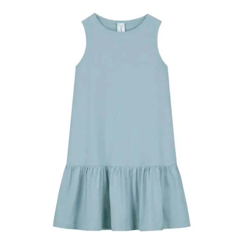 Dress Frill Sleeveless Sky