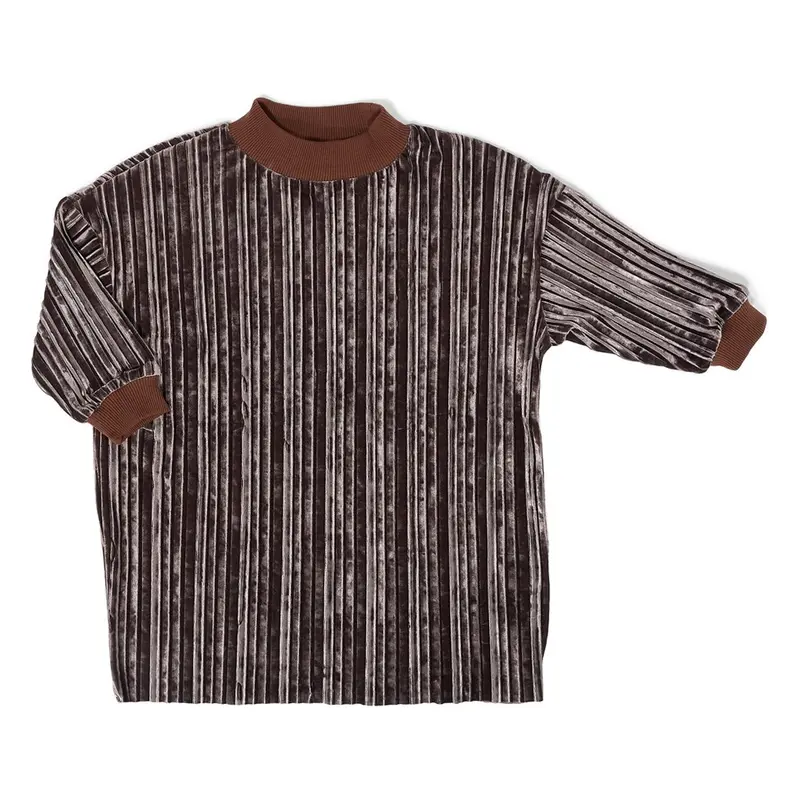 Dress Gina Plisse Bomber Chestnut