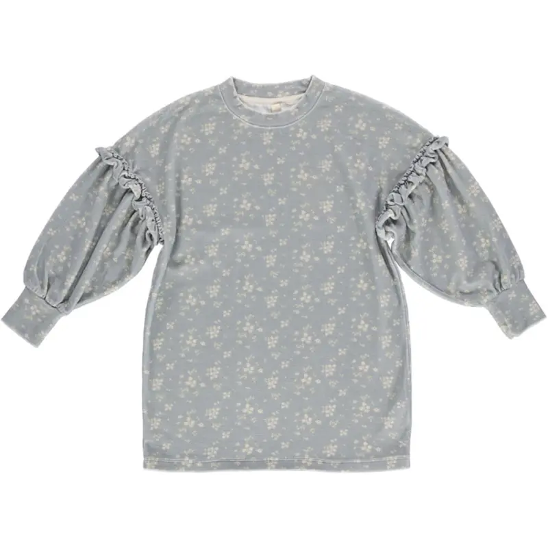 Dress Lona Flower Grey