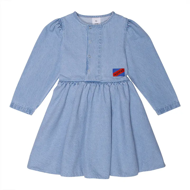 Dress Puff Denim Pale Bleached Wash
