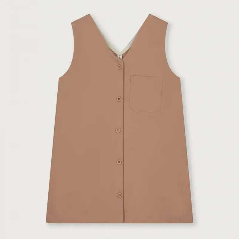 Dress Sleeveless Twill Pop Biscuit
