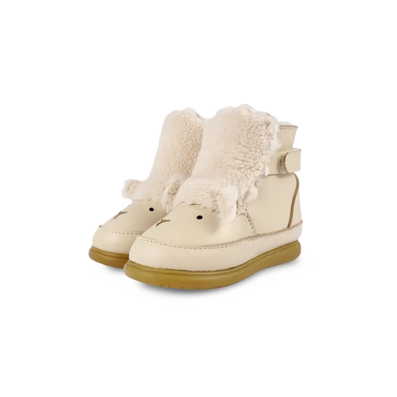 Dubu Exclusive Shoes | Lammy | Cream Leather