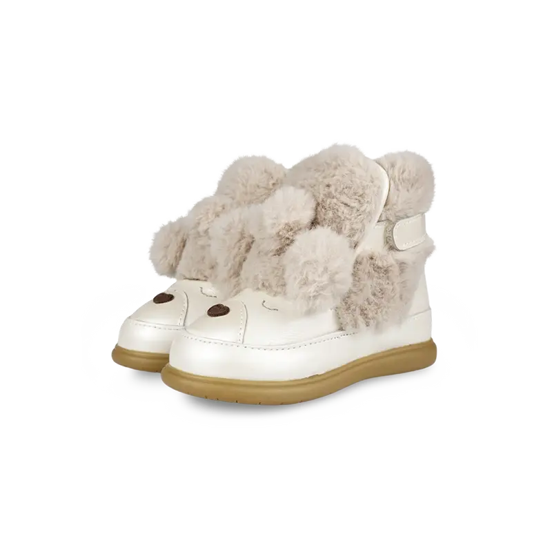Dubu Exclusive Shoes | Poodle | Off White Metallic Leather