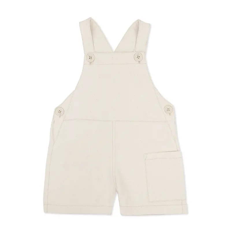 Dungaree Short Twill Undyed Natural