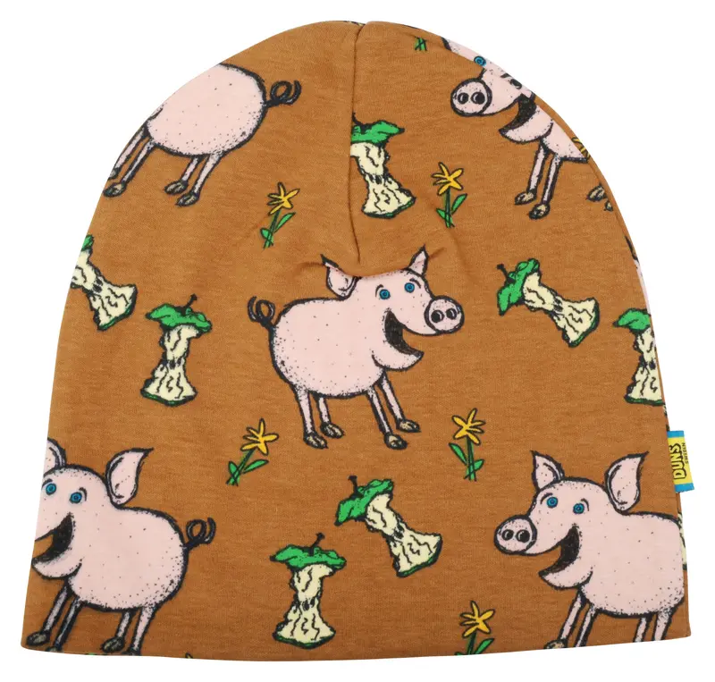 Duns Sweden - Beanie Dubbellaags Muts Pig Brown