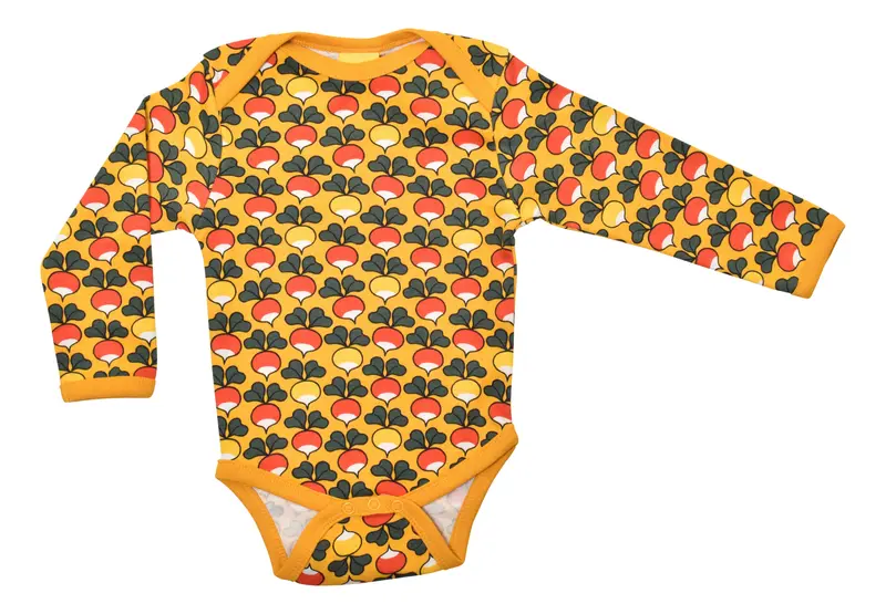 Duns Sweden - Body Romper Multi Radish Mineral Yellow
