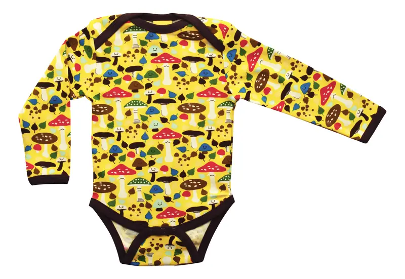 Duns Sweden - Body Romper Mushroom Yellow