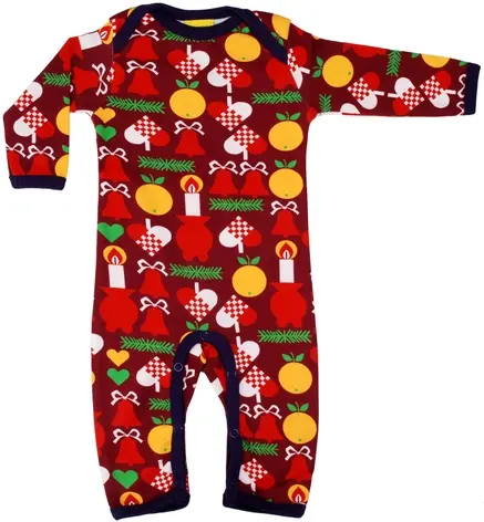 Duns Sweden - Jumpsuit Kerstprint Rood