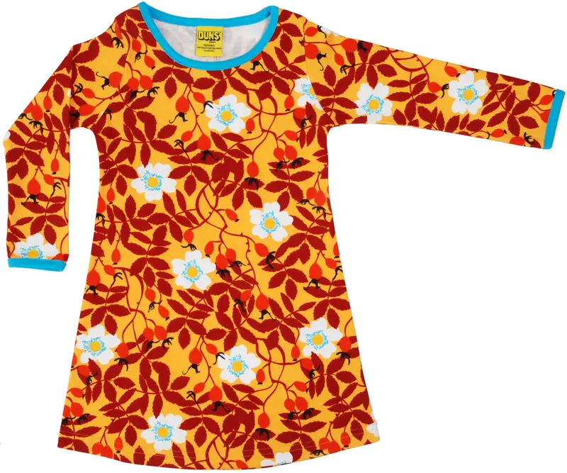 Duns Sweden - Longsleeve Dress Rosehip Mustard