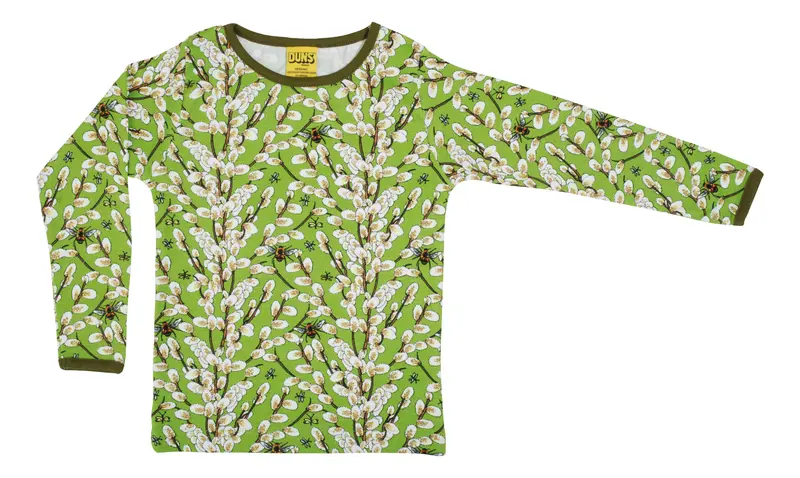 Duns Sweden - Longsleeve Salix Willow Wilgenkatjes Greenery