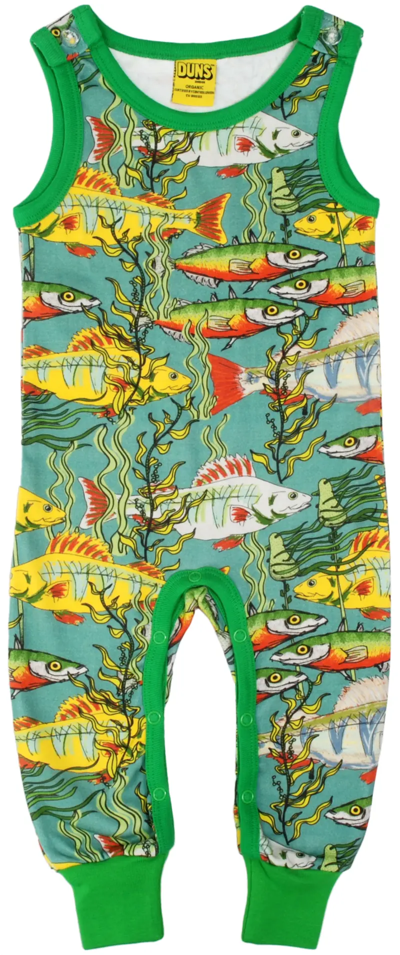 Duns Sweden - Playsuit Seaweed Teal - Vissen