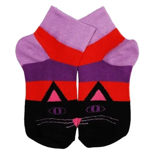 Duns Sweden Sokken Paars/Rood Kat - Purple Cat