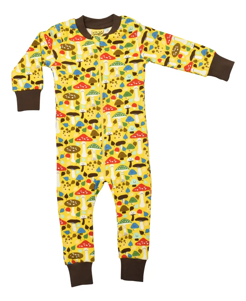 Duns Sweden - Zipsuit Slaappak Mushroom Yellow