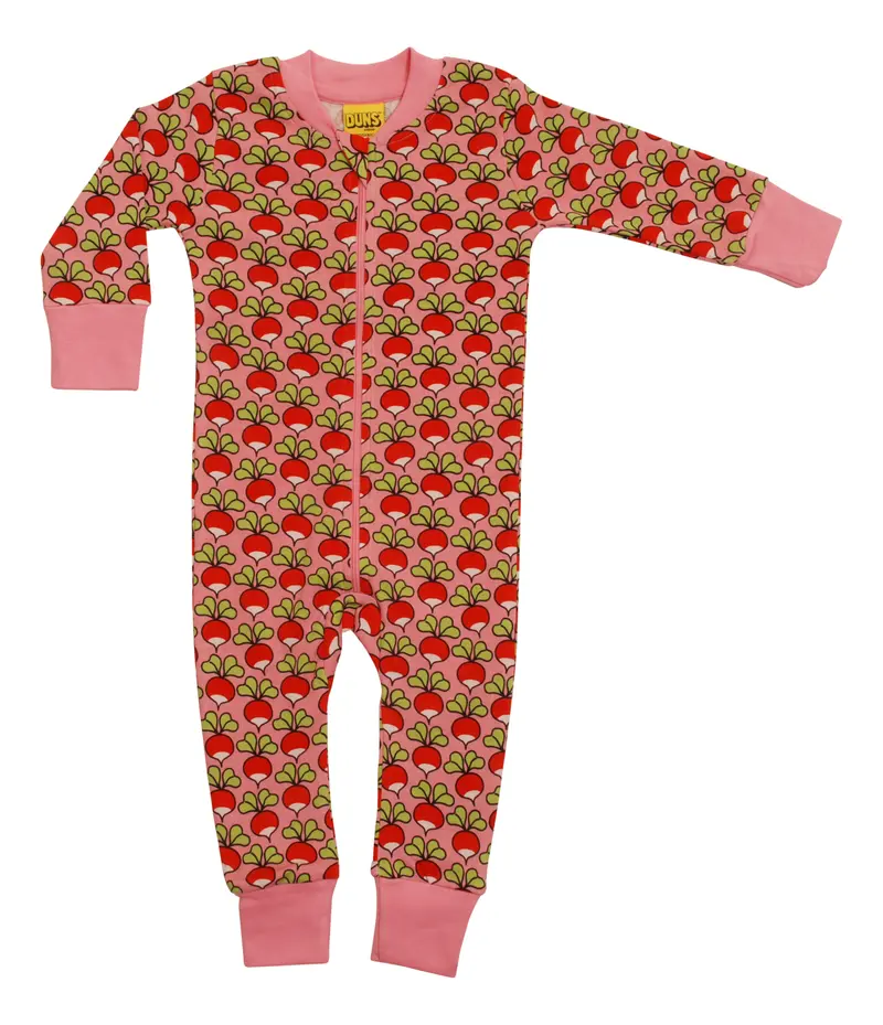 Duns Sweden - Zipsuit Slaappak Radish - Candy Pink
