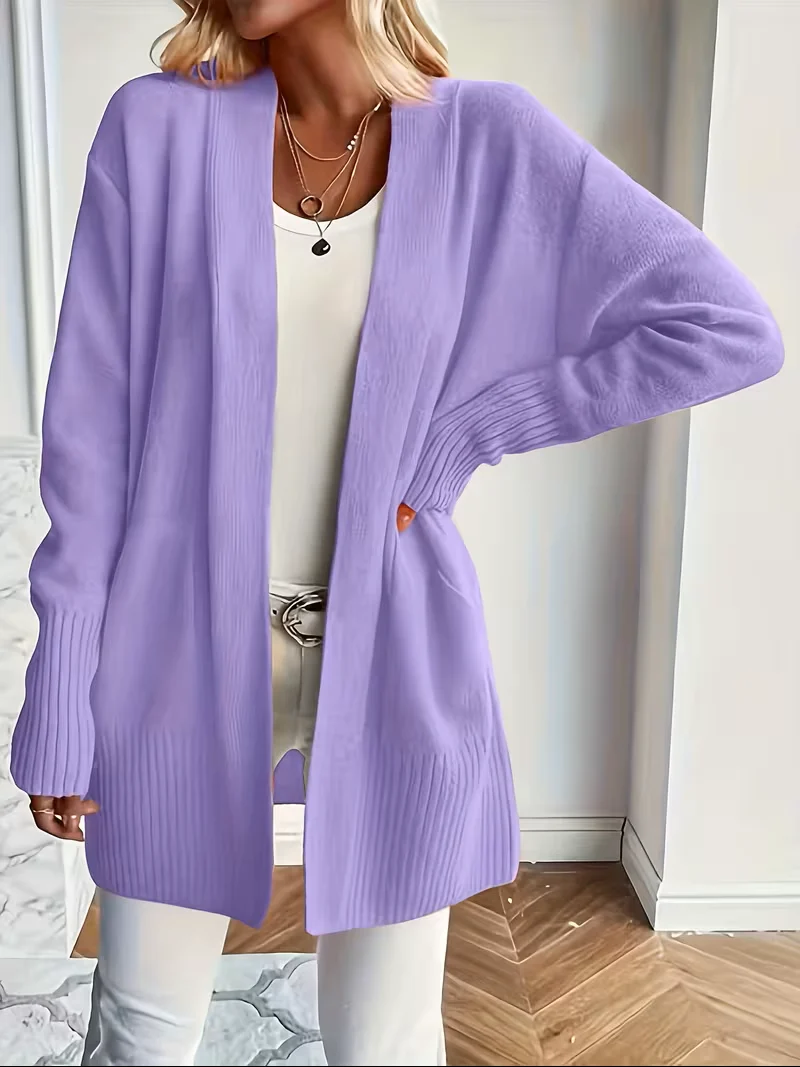 Edelrika | Damen Oversize Strickjacke Offen