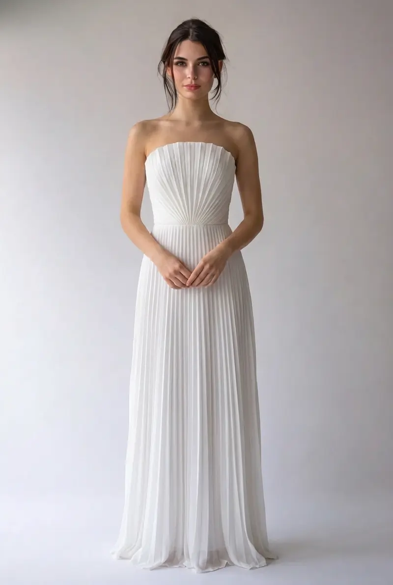 “Ekaterina” Pleated Maxi Dress