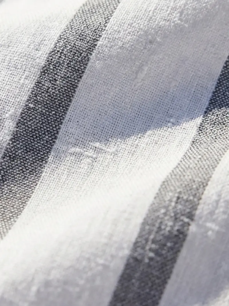 Elaris | Damen Midikleid Gestreift Bindeausschnitt Leicht