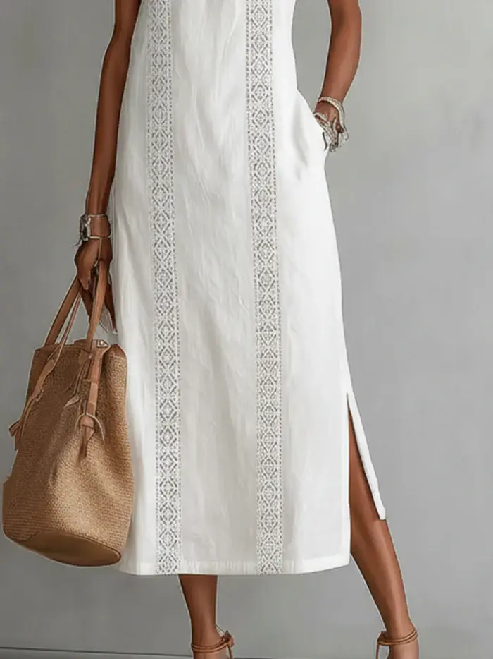 Ella | Modisches Midi Kleid Damen Chic