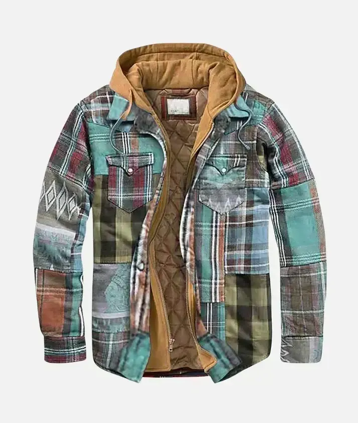 Elvorn - Taillierte Patchwork-Jacke