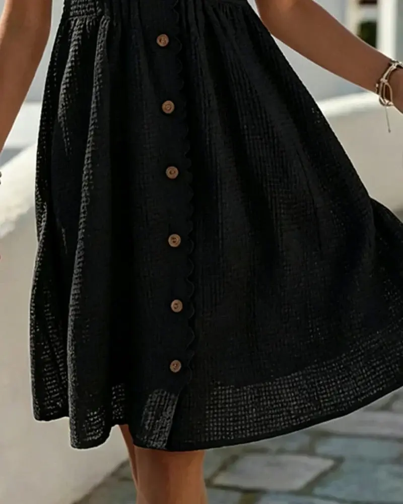 Emmara - Premium Patchwork-Kleid mit Puffärmeln