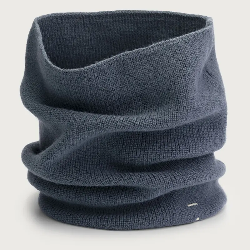 Endless Scarf Knitted Blue Grey