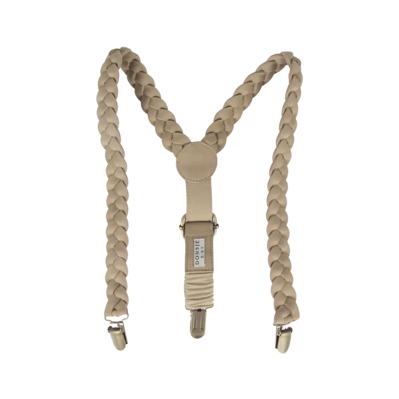 Erbu Suspenders | Taupe Nubuck
