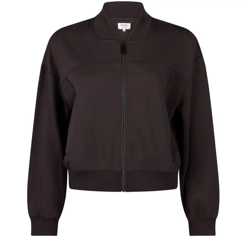 Espresso bonded tech travel jacket Ciska