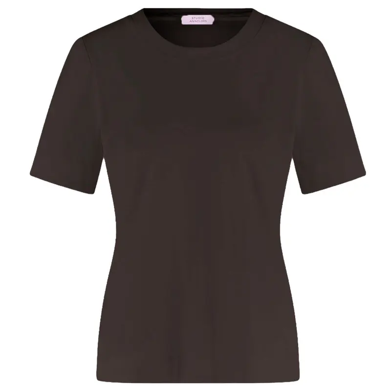 Espresso ronde hals tee Travel
