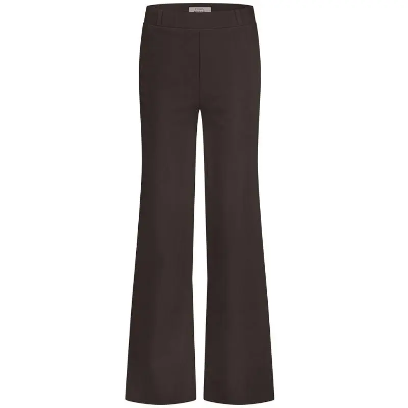 Espresso travel trousers Lexie bonded